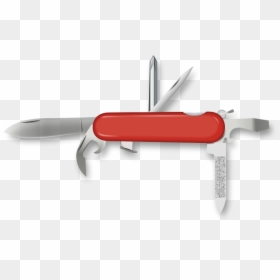 Swiss Knife Clip Art Download - Couteau Suisse Vectoriel, HD Png Download - knife clipart png