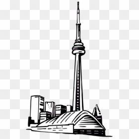 Cn Tower Drawing Easy - Toronto Cn Tower Drawing, HD Png Download - sears tower png