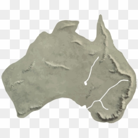 Valley Clipart Terrain - Raised Relief Map Australia, HD Png Download - terrain.png