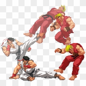 Street Fighter Kick Smash, HD Png Download - street fighter ken png