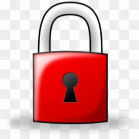 Hd Red Lock Clipart - Red Lock Clipart, HD Png Download - lock vector png