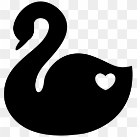 With A Heart Symbol - Fidelity Symbol, HD Png Download - black swan png