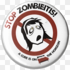Zombie-button - Emblem, HD Png Download - zombie eyes png
