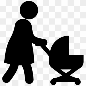Walking With Png Icon - Family Cartoon Silhouette Png, Transparent Png - walking icon png
