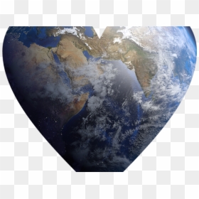 Planet Earth Clipart Earth Heart - Free Heart Earth Png, Transparent Png - earth texture png