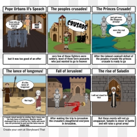 Crusades Timeline In Cartoon, HD Png Download - deus vult png