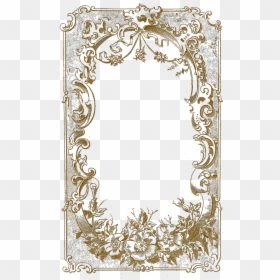 Vintage Gold Frame Png - Png French Vintage Frames, Transparent Png - book frame png