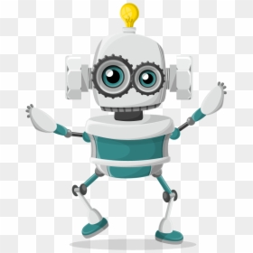 Vector Robot Character Set Vector Characters - Robot, HD Png Download - robot vector png