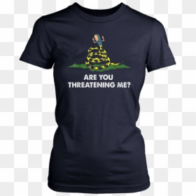 Gadsden Flag Beavis Are You Threatening Me T-shirt - Britney Spears Toxic Shirt, HD Png Download - gadsden flag png