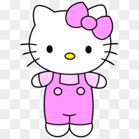 Hello Kitty Clipart Group - Easy Cartoon Character Cartoon Drawing, HD Png Download - kitten clipart png