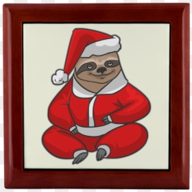 Sloth Santa, HD Png Download - christmas box png