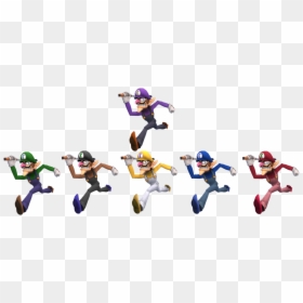 Cartoon - Jumping, HD Png Download - waluigi head png