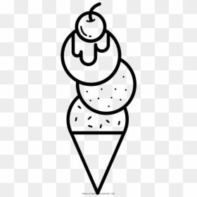 Desenhos Para Coloriri Sorvete, HD Png Download - ice cream cone clipart png