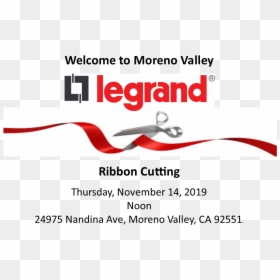 Legrand Ribbon Cutting - Legrand, HD Png Download - grand opening ribbon png