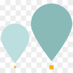 Gas Laws & Weather Balloons - Heart, HD Png Download - hot air ballon png