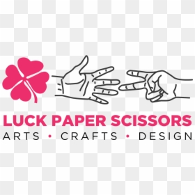 Luck Paper Scissors Logo - Illustration, HD Png Download - origami crane png