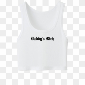 Daddy"s Rich Ribbed Crop Top"  Class="lazyload Lazyload - Active Tank, HD Png Download - tana mongeau png