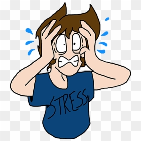 Stress Clipart Stressed, HD Png Download - cartoon head png