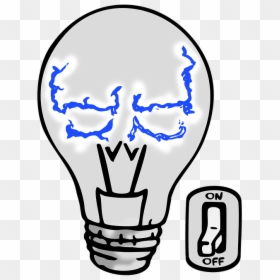 Skull, Lightbulb, Head, Vector, Animation, Bulbs, Light, HD Png Download - blue skull png