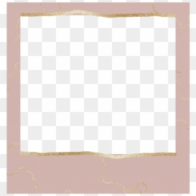 #polaroid #instagram #gold #pretty #pink #border - Ivory, HD Png Download - gold instagram logo png