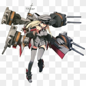 Anime Battleship Girl Bismarck, HD Png Download - akame ga kill png