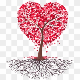 Vector Graphics Clip Art Portable Network Graphics - Heart Tree Transparent Background, HD Png Download - pink tree png