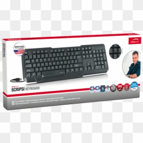 Speedlink Scripsi Keyboard Usb Black Us Layout Full - Astrum Keyboard, HD Png Download - arrow keys png