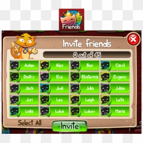 Invite Friends Game, HD Png Download - game button png