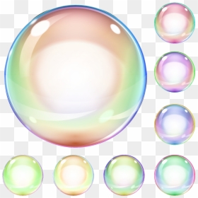 Soap Bubble Color - Lighting, HD Png Download - colorful bubbles png