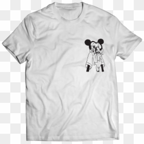 Image Of Hand Drawn Mickey Mouse Skull - Design For 2020 T Shirt, HD Png Download - mickey mouse hand png