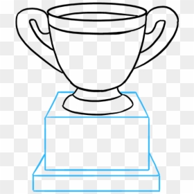 How To Draw Trophy - Trophy Drawing, HD Png Download - trophy emoji png