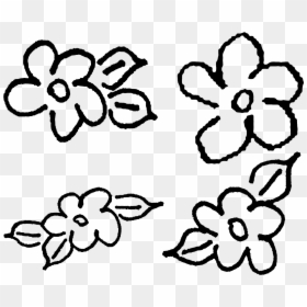 Transparent Hand Drawing Clipart - Doodle Hand Drawn Flower, HD Png Download - hand drawn stars png