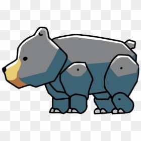 Scribblenauts Black Bear - Scribblenauts Unlimited Bear, HD Png Download - dilophosaurus png