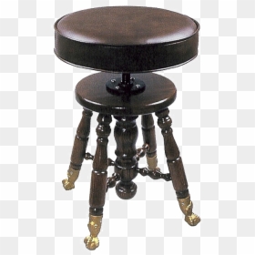 Jansen Claw Foot Upholstered - Piano Seat Png, Transparent Png - bar stool png