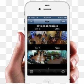 Best Cctv Mobile App For Ios - Cctv Cell Phone View, HD Png Download - iphone camera screen png
