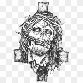 Jesus Evil Satanic Cross Freetoedit - Mark Riddick Art, HD Png Download - evil minion png