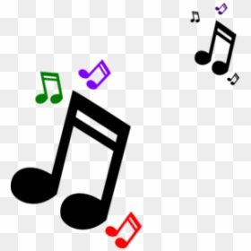 Transparent Music And Movement Clipart - Small Music Notes Clip Art, HD Png Download - colorful music notes on a staff png