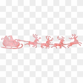 Cheery Lynn Dies - Reindeer, HD Png Download - santas sleigh png