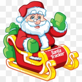 Cartoon, HD Png Download - santas sleigh png