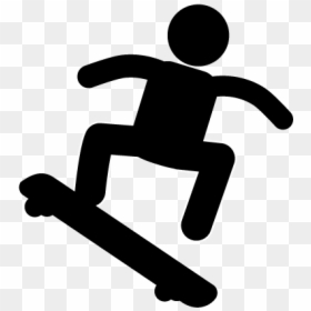 Skate Park Clip Art, HD Png Download - skateboard silhouette png