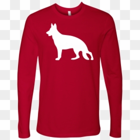 T-shirt, HD Png Download - german shepherd silhouette png