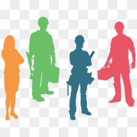 Transparent People Standing Silhouette Png - Silhouette, Png Download - standing silhouette png