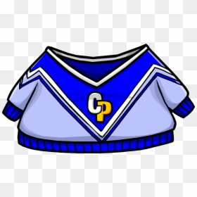 Club Penguin Blue Cheerleader Sweater Clipart , Png - Club Penguin Blue Sweater, Transparent Png - cheerleader clipart png