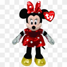 Minnie Mouse Red Sparkle Plush, HD Png Download - minnie mouse red png