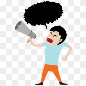 Vector Megaphone Man Shouting - Man Shouting Png Clipart, Transparent Png - speaker vector png