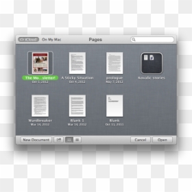 Pages - Page For Icloud, HD Png Download - dialog box png