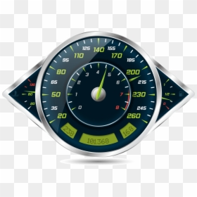 Car Gauge Euclidean Odometer - Speedometer Icon, HD Png Download - speedo png
