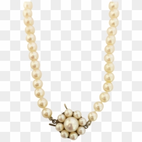 Vintage Cultured Akoya Pearl Strand 20 Inch With 9ct - Necklace, HD Png Download - strand of pearls png