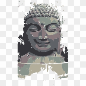 Fictional Character,head,art - Clip Art, HD Png Download - buddha statue png