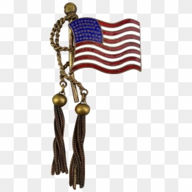 This Original 1940s American Flag Pin Is A Patriotic - Flag Of The United States, HD Png Download - american flag pin png